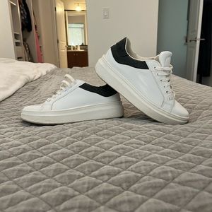 TOPSHOP white platform sneakers tennis shoes size 37